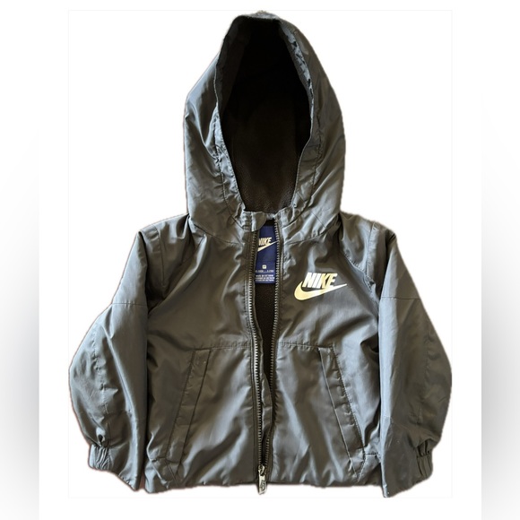 Nike Fleece Lined Coat, Black, 2T - Picture 1 of 4